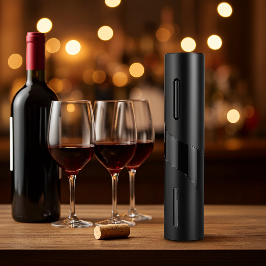 Descorchador de vino eléctrico simple