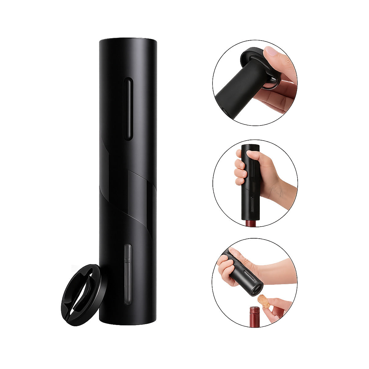 Descorchador de vino eléctrico simple