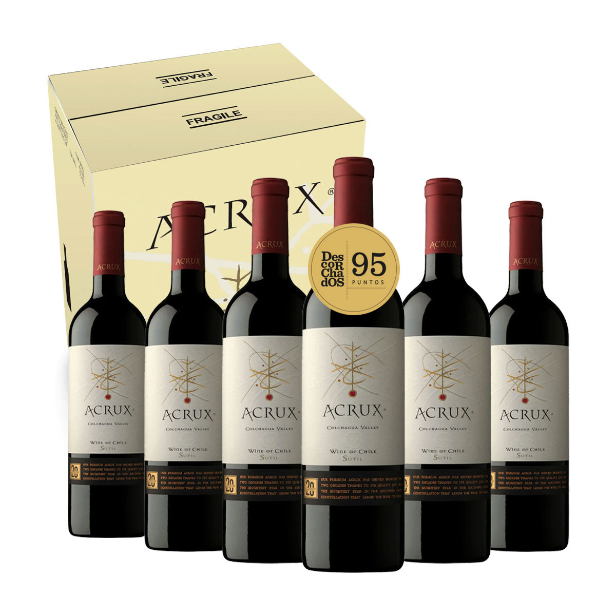 Vino Acrux Súper Premium Blend Estuche Cartón