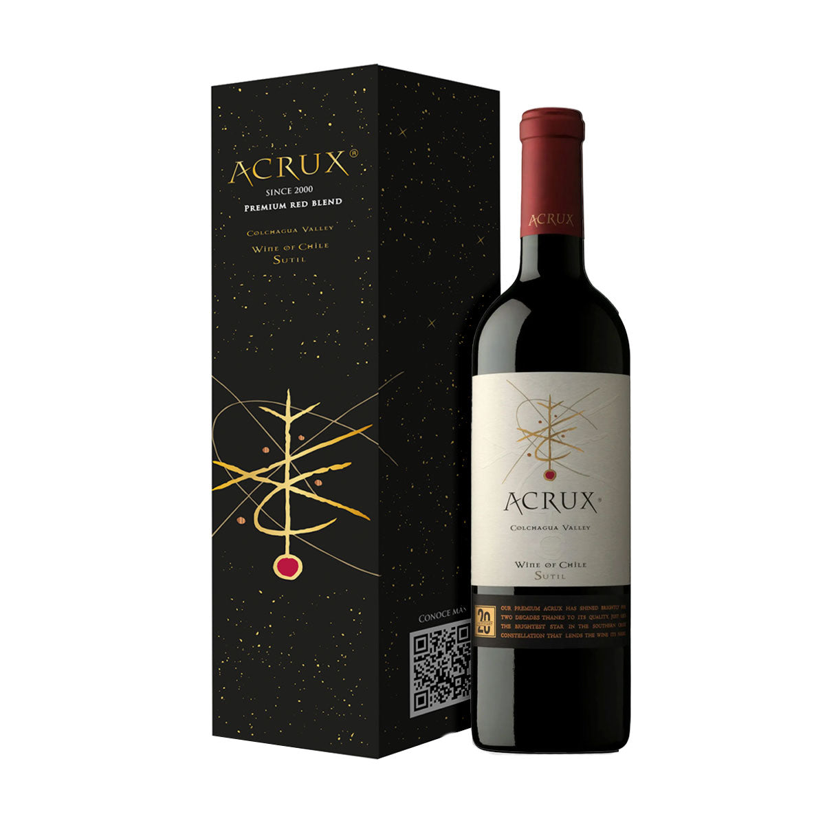 Vino Acrux Súper Premium Blend Estuche Unitario