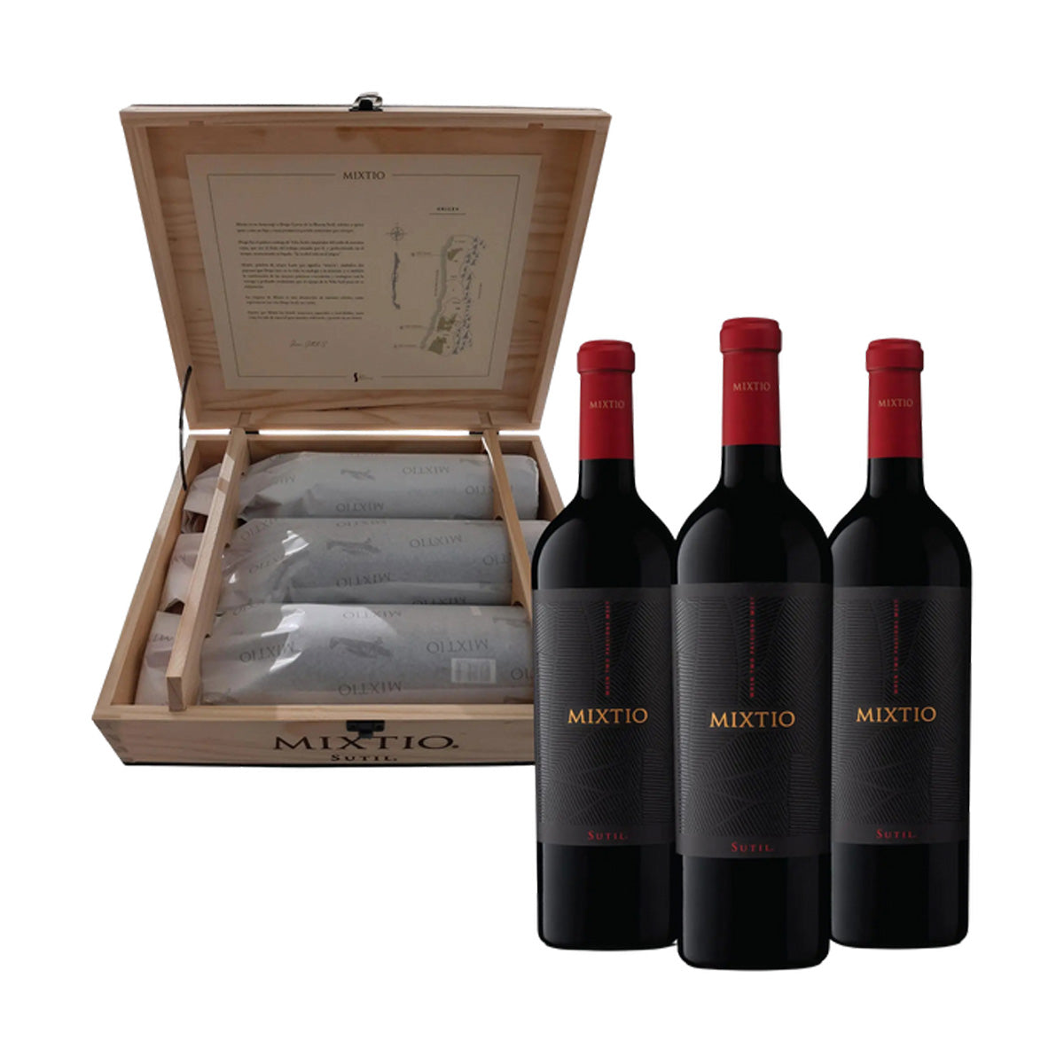 Vinos Mixtio Ícono Blend Estuche de Madera