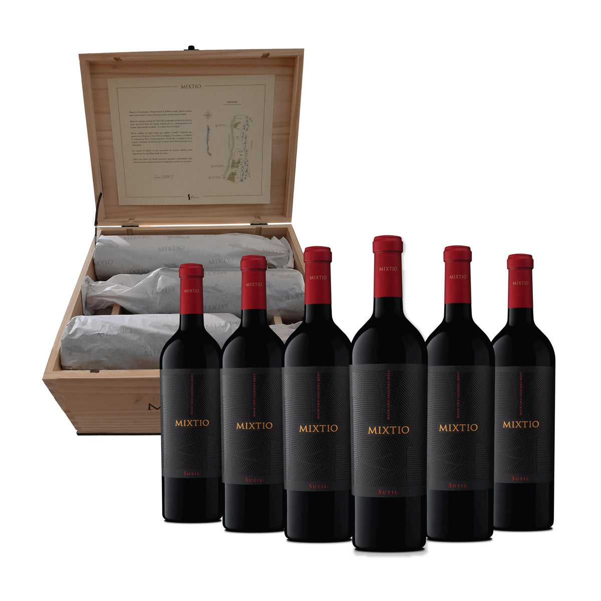 Vinos Mixtio Ícono Blend Estuche de Madera